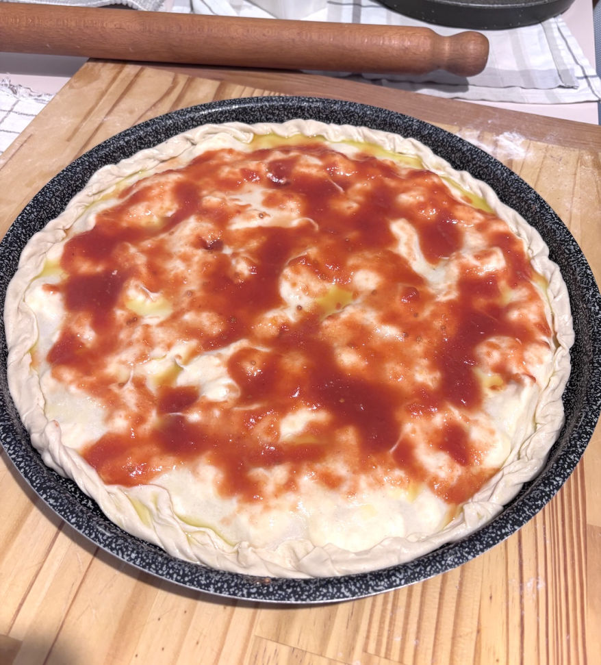 focaccia pizzata