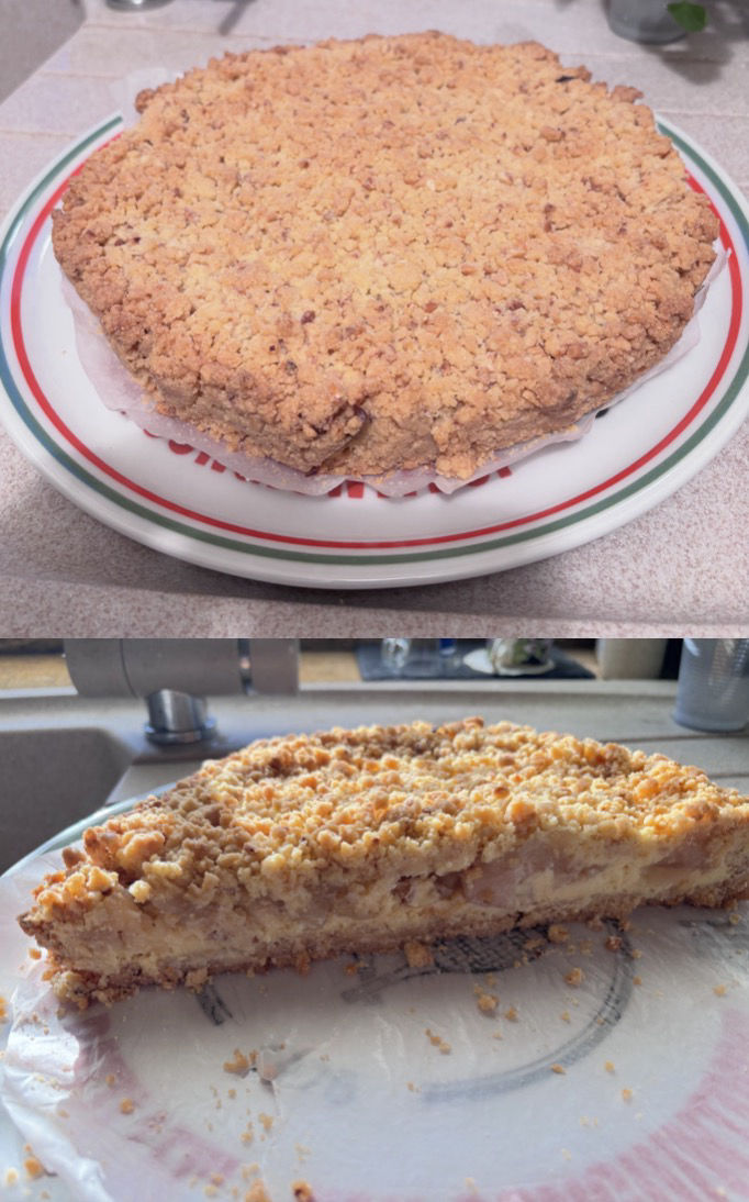 sbrisolona nocciole e pere